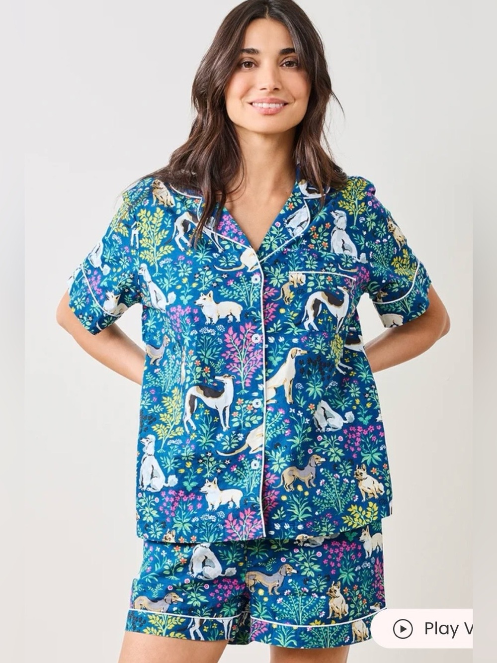 PRINTFRESH Must Love Dogs Pajama Set Small Top & Bottoms NWT